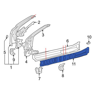 Toyota OE - Right Inner Rocker Panel
