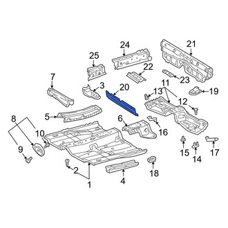 Toyota OE - Front Floor Pan Crossmember