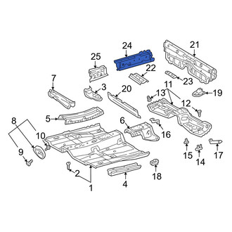 Toyota OE - Left Floor Side Rail
