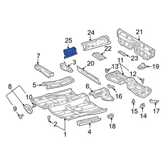 Toyota OE - Right Floor Side Rail Reinforcement