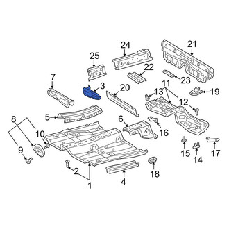 Toyota OE - Front Left Upper Floor Pan Reinforcement