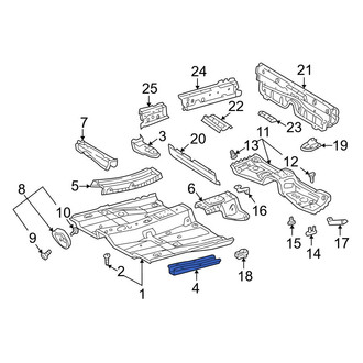 Toyota OE - Front Lower Floor Pan Reinforcement