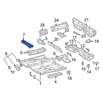 Toyota OE - Left Floor Pan Crossmember