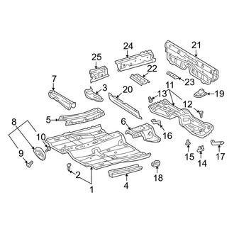 Toyota OE - Pillars, Rocker & Floor - Floor & Rails