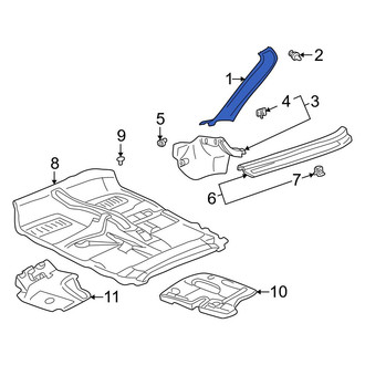 Toyota OE - Left Body A-Pillar Trim Panel