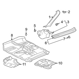 Toyota OE - Pillars, Rocker & Floor - Interior Trim