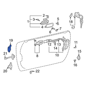 Toyota OE - Front Left Upper Door Hinge