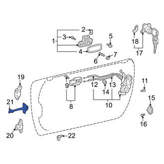 Toyota OE - Front Left Door Check