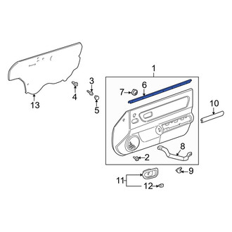 Toyota OE - Front Left Inner Door Trim Molding