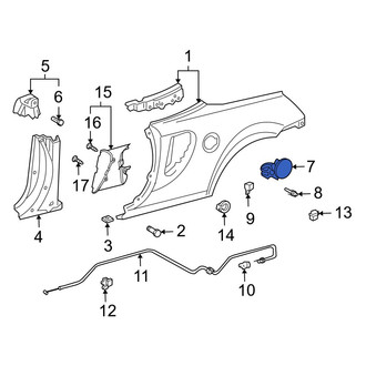 Toyota OE - Rear Fuel Filler Door