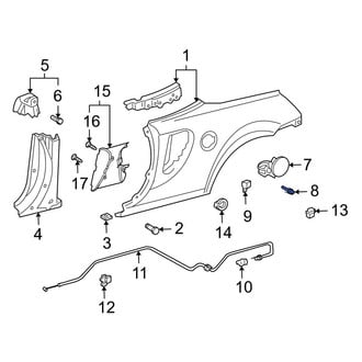 Toyota OE - Fuel Filler Door Rivet
