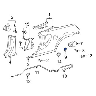 Toyota OE - Fuel Door Spring