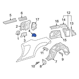 Toyota OE - Left Body B-Pillar
