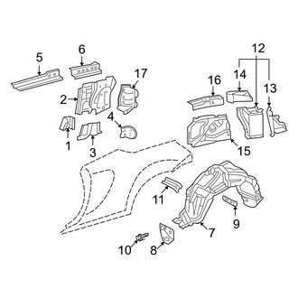 Toyota OE - Quarter Panel - Inner Components