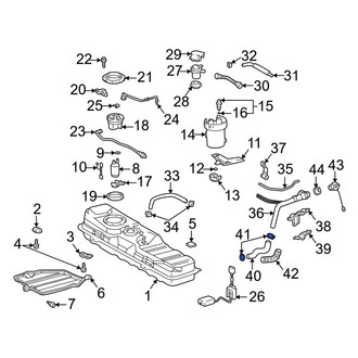 Toyota OE - Upper Fuel Filler Hose Clamp