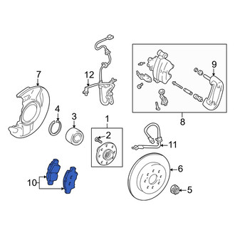 Toyota OE - Rear Disc Brake Pad Set