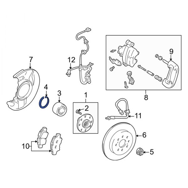 Wheel Bearing Snap Ring