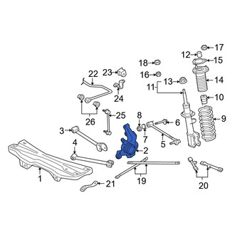 Toyota OE - Rear Left Suspension Knuckle