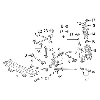 Toyota OE - Rear Suspension - Suspension Components