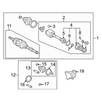 Toyota OE - Rear Suspension - Axle Shaft (Right Side)