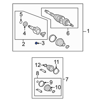 Toyota OE - Left Inner CV Joint C-Clip