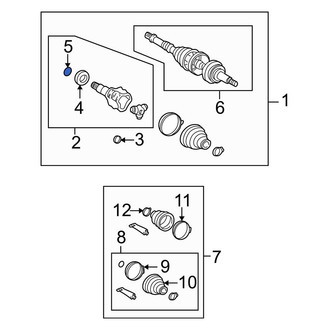 Toyota OE - Left CV Joint Retaining Ring