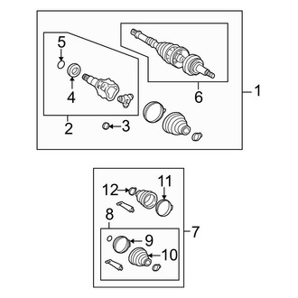 Toyota OE - Rear Suspension - Axle Shaft (Left Side)