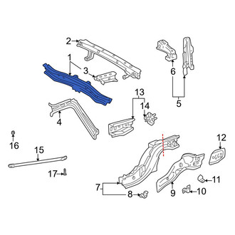 Toyota OE - Rear Floor Pan Crossmember