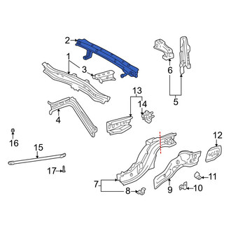 Toyota OE - Rear Floor Pan Crossmember