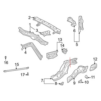 Toyota OE - Rear Body & Floor - Rear Floor & Rails