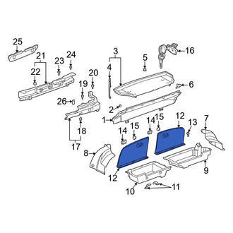 Toyota OE - Rear Left Trunk Floor Access Cover
