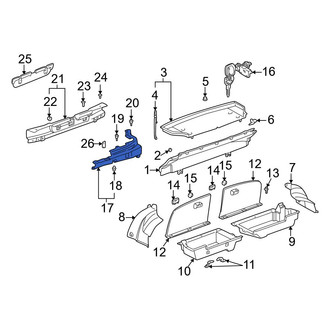 Toyota OE - Rear Left Trunk Trim Panel