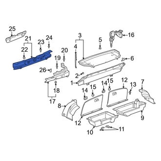 Toyota OE - Rear Center Trunk Trim Panel