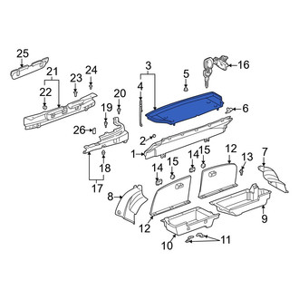 Toyota OE - Rear Package Tray Trim