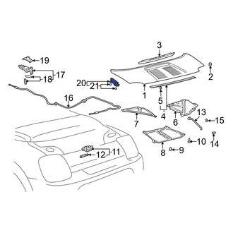 Toyota OE - Left Deck Lid Hinge