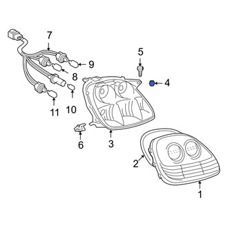 Toyota OE - Bumper Cover Grommet