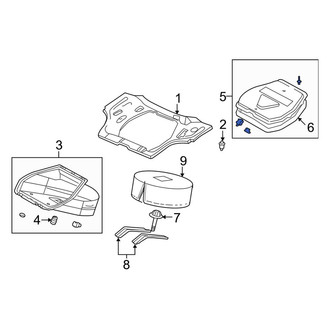 Toyota OE - Rear Left Trunk Floor Access Cover