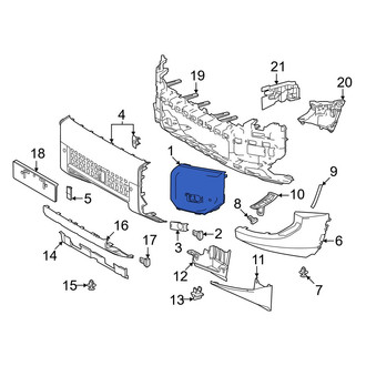 Toyota OE - Rear Upper Bumper Cover