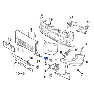Toyota OE - Front Right Fog Light Trim
