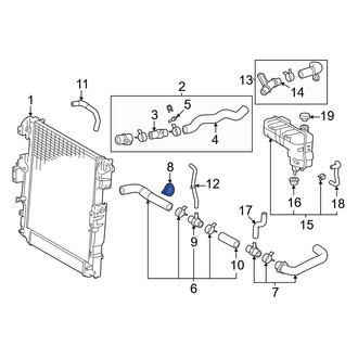 Toyota OE - Lower Radiator Coolant Hose