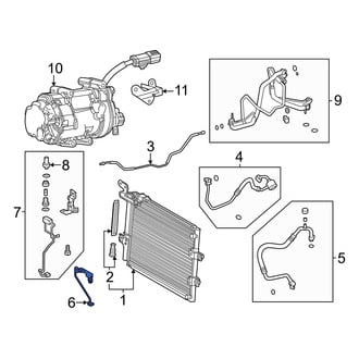 Toyota OE - Front A/C Pipe