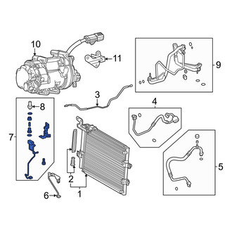 Toyota OE - Front A/C Pipe