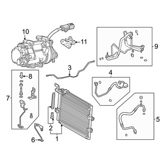 Toyota OE - Air Conditioner & Heater - Condenser, Compressor & Lines