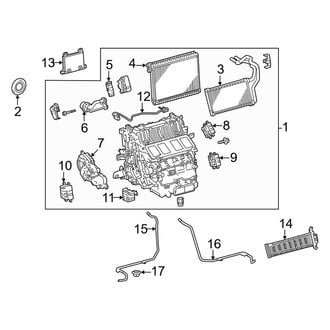 Toyota OE - Air Conditioner & Heater - Front Evaporator