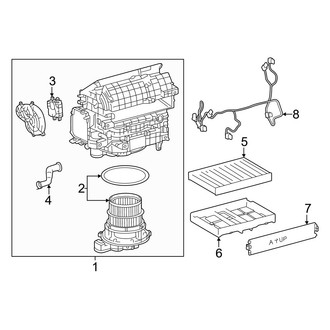 Toyota OE - Air Conditioner & Heater - Blower Motor & Fan