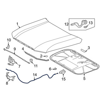 Toyota OE - Front Hood Release Cable