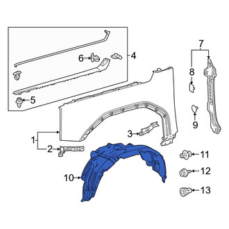Toyota OE - Front Left Fender Splash Shield