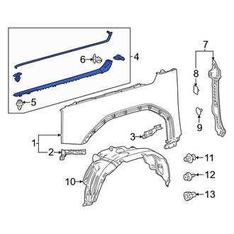 Toyota OE - Front Right Upper Fender Filler Panel