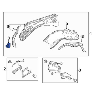 Toyota OE - Front Left Fender Outrigger