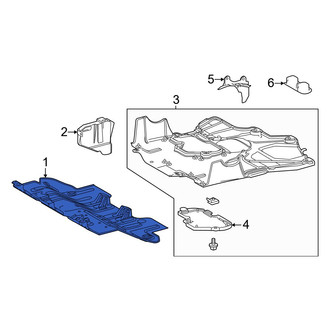 Toyota OE - Front Floor Pan Splash Shield
